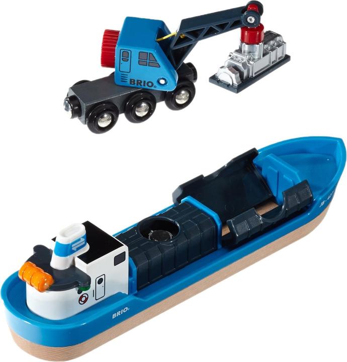 Productafbeelding Brio Containerschip met kraanwagen