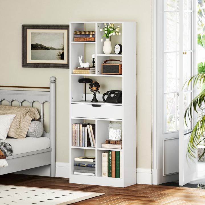 Immagine prodotto Homcom Bücherregal MDF, Spanplatte Weiss