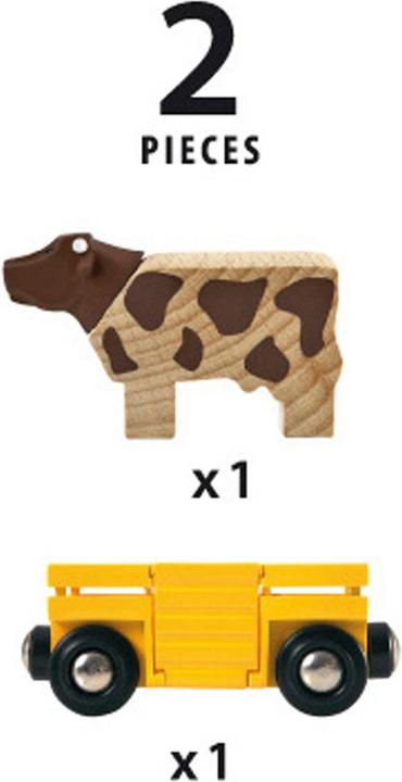 Productafbeelding Brio Dierenwagen met koe