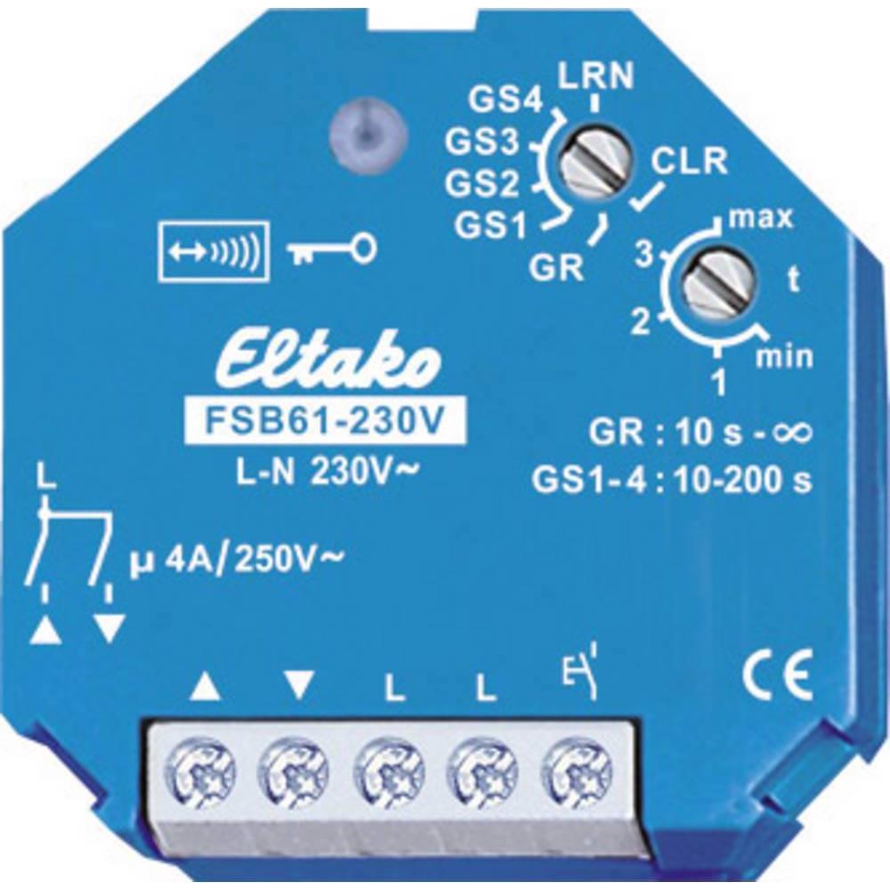 Eltako, Aktor, Funkaktor ohne N-Anschluss für Beschattungselemente und Rollladen 230V. 1+1 S n. potenzialfrei (Rolladena...