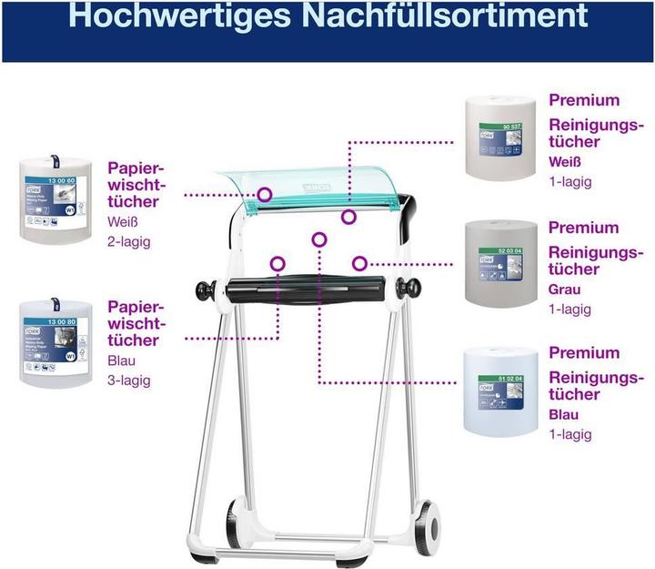 Produktbild Tork Bodenständer 652000 Türkis, We