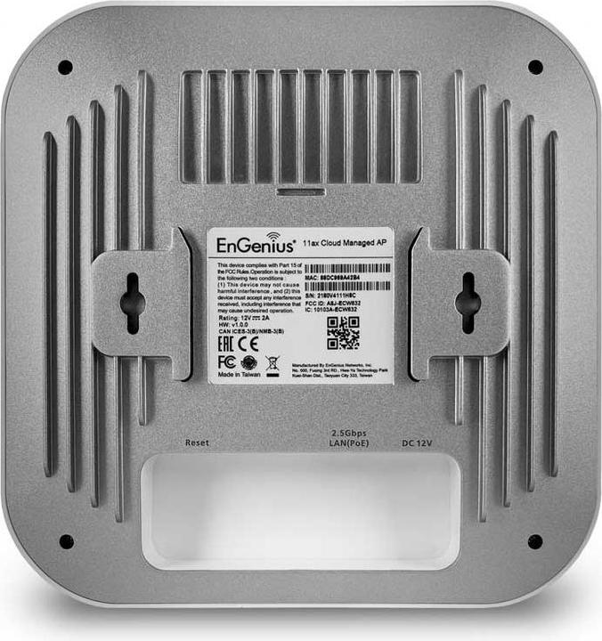 Actual product image EnGenius cloud managed ap indoor dual band 11ax gbe poe+ 3dbi scanning radio ecw220s (1200 Mbit/s)