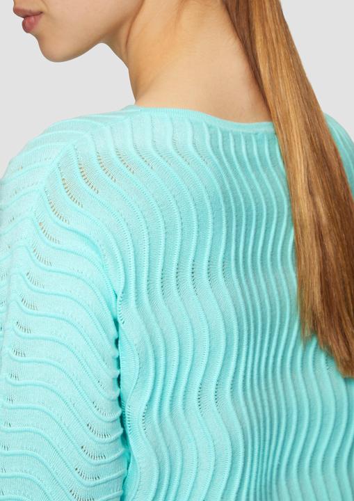 Produktbild S.Oliver Strickpullover Strickpullover mit Ajourmuster (36)