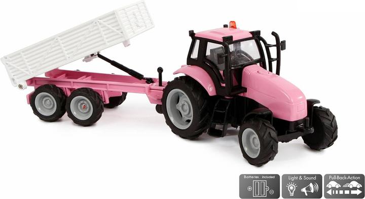 Produktbild Hipo Tactor aus Druckguss mit Trailer - Pink