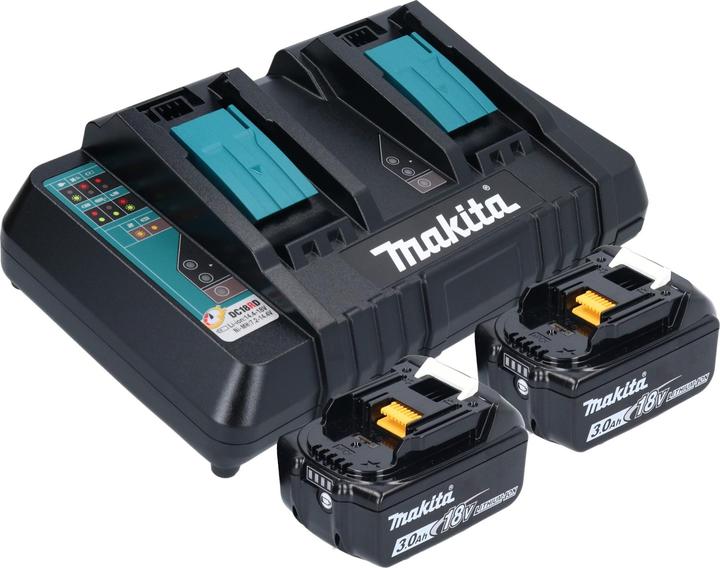 Actual product image Makita DKT 360 PF2 cordless kettle 36 V ( 2x 18 V ) 0.8 L + 2x rechargeable battery 3.0 Ah + double charger (0.80 l)