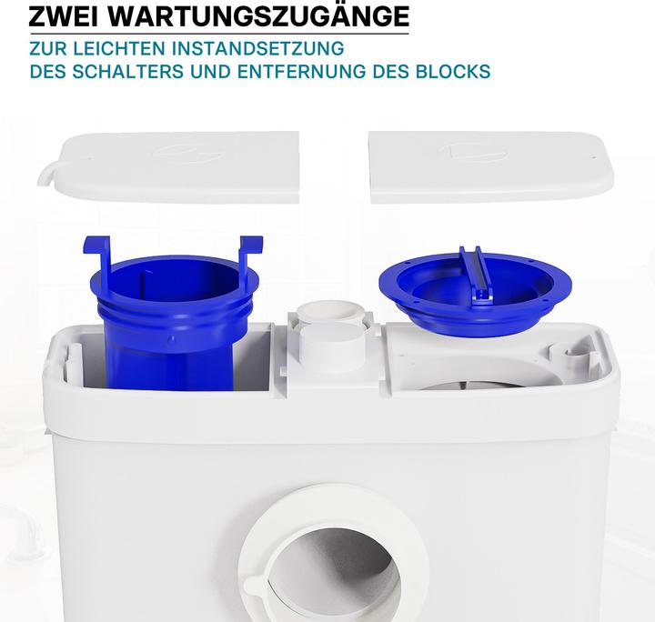 Produktbild Wiltec 3/1 Kleinhebeanlage 450W Front Hebeanlage Häcksler Schmutzwasser Fäkalien