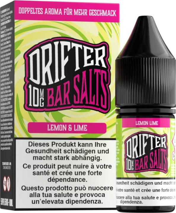 Immagine prodotto Drifter Bar Salts Lemon&Lime Ice 10mg (Lime, Limone)