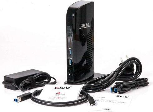 Produktbild Club 3D Dual Display Docking Station 4K60Hz (USB-B)