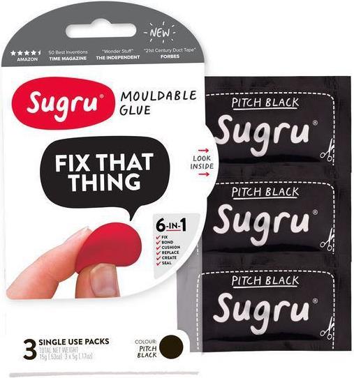 Actual product image tesa Sugru Black 3-Packs