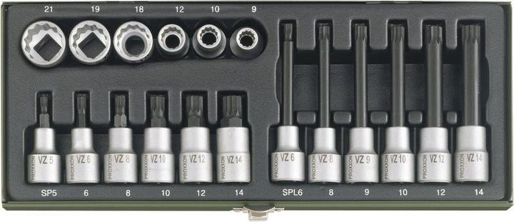 Actual product image Proxxon Multi-tooth screws XZN special set 18 pcs. (5 mm)