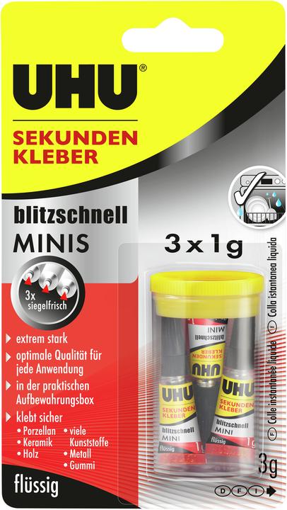UHU Superglue blitzschnell Minis liquid (1 g)