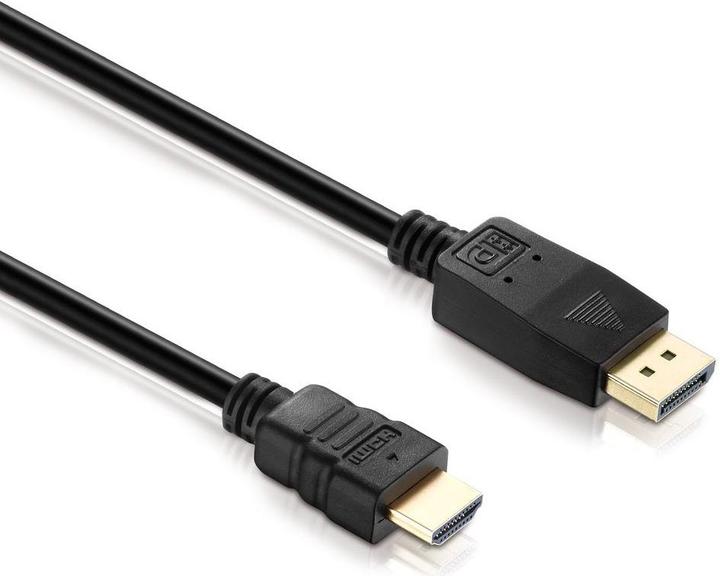 Produktbild HDgear DisplayPort — HDMI (Typ A) (1 m, DisplayPort, HDMI, 1.4)
