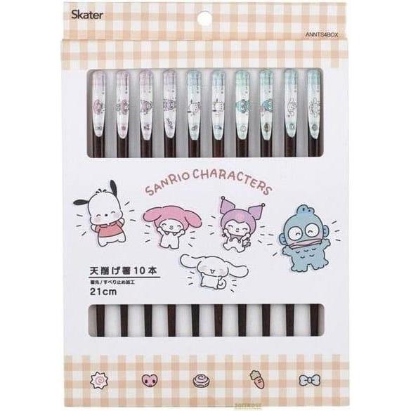 Studio Ghibli Sanrio Essstäbchen 10er-Pack Characters, Bacchette, Multicolore
