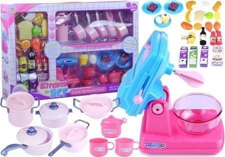 Produktbild Lean Toys Küchenset für kleine Kochtöpfe, Lebensmittel und Zubehör