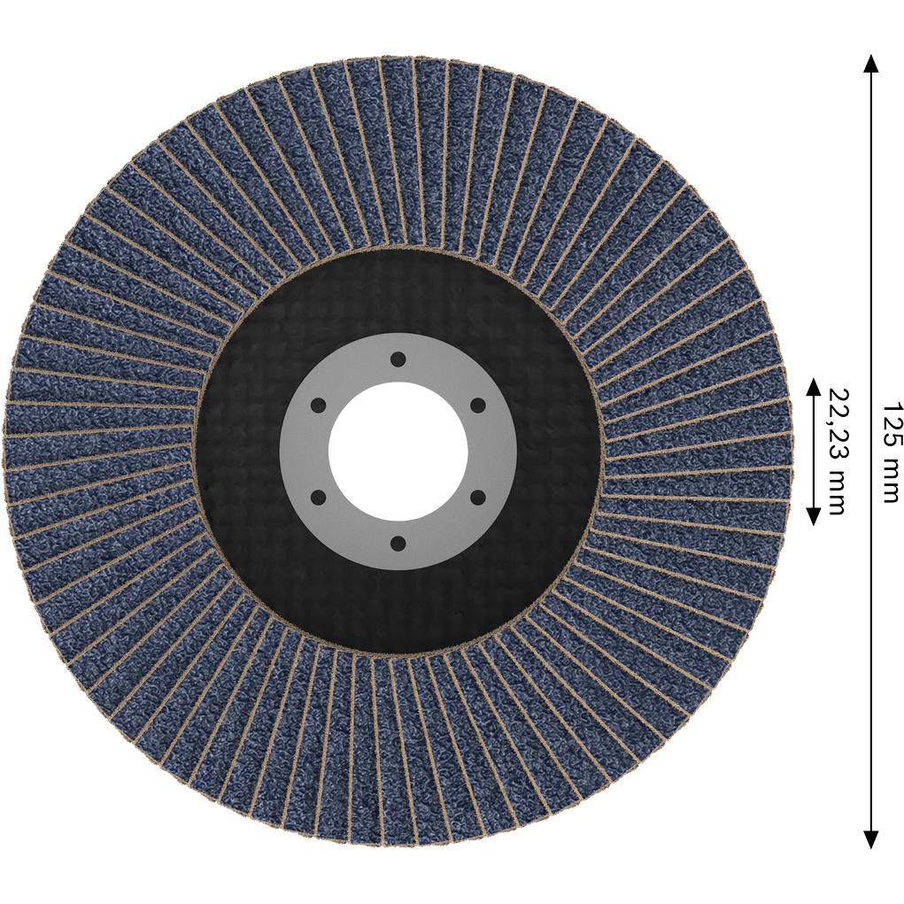 Bosch Professional Zubehör, Abrasivi, Bosch Accessories 2608626148 Fächerschleifscheibe 1 St. (60)
