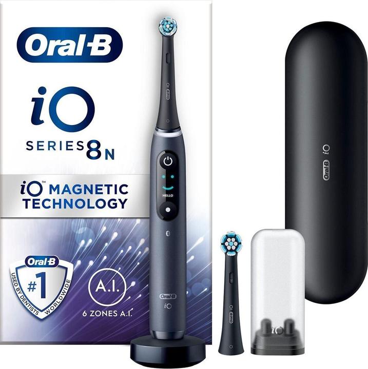Produktbild Oral-B iO Series 8n Zwart met extra opzetborstel (Oszillierende Zahnbürste)
