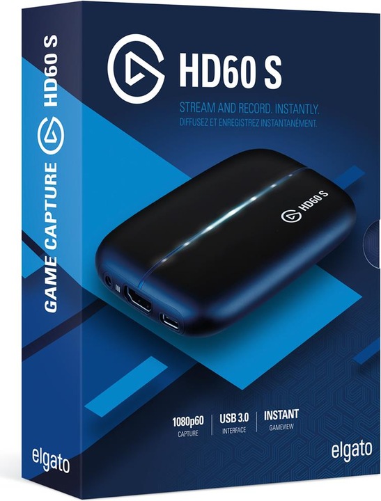 Produktbild Elgato Game Capture HD60S (PS4, Xbox One X, Wii U, Xbox 360, Mac, PC, Xbox Series X, Xbox One S, Xbox Series S)