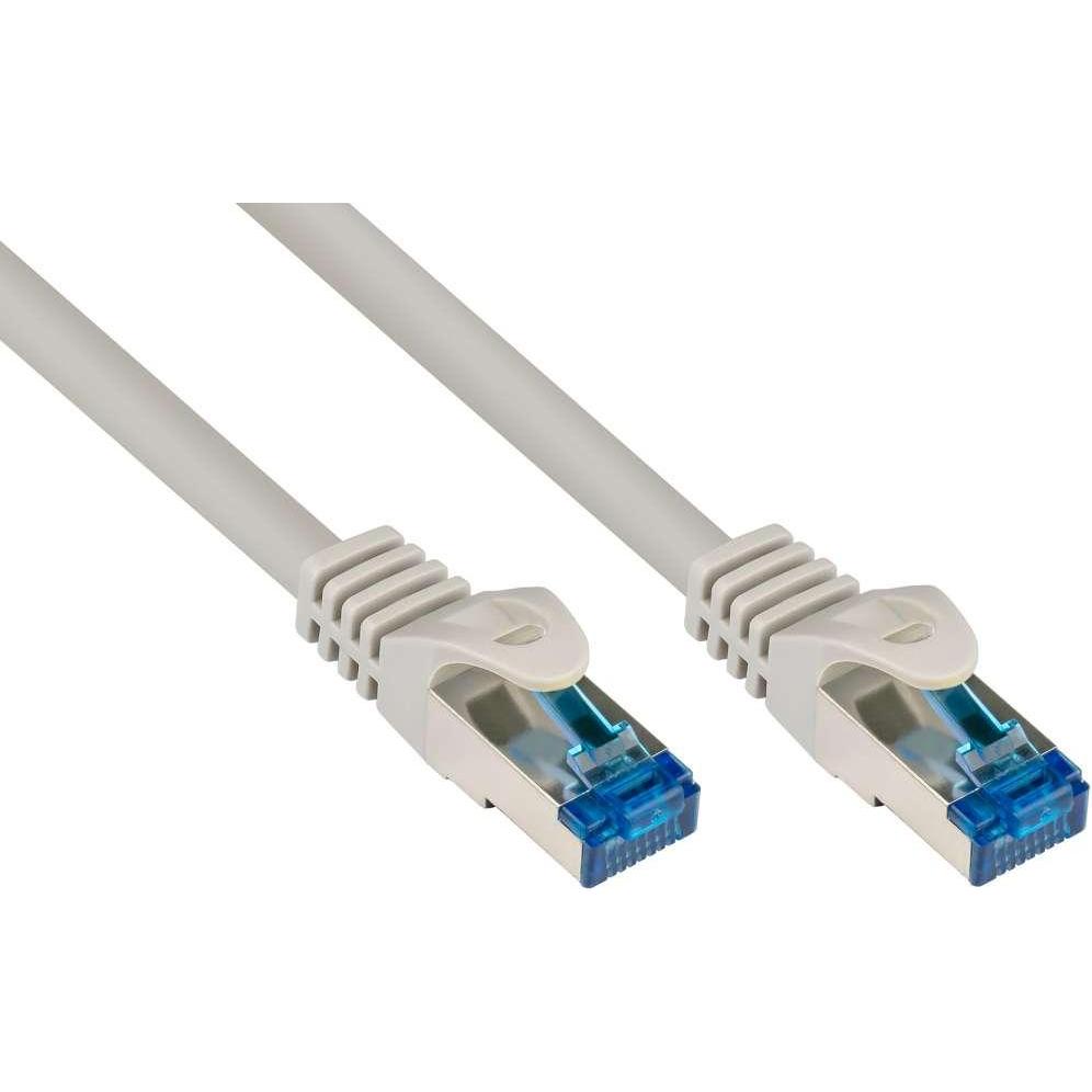 Good Connections RNS Patchkabel SmartFLEX, Cat.6A, S/FTP, PiMF, halogenfrei (LSZH), 500MHz, CU, grau, 5m,  (S/FTP, CAT6a...