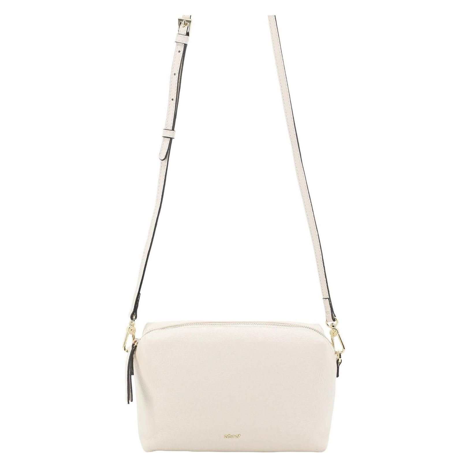 Abro, Damen, Handtasche, Leather Agave Crossbody Bag Kaia, Beige
