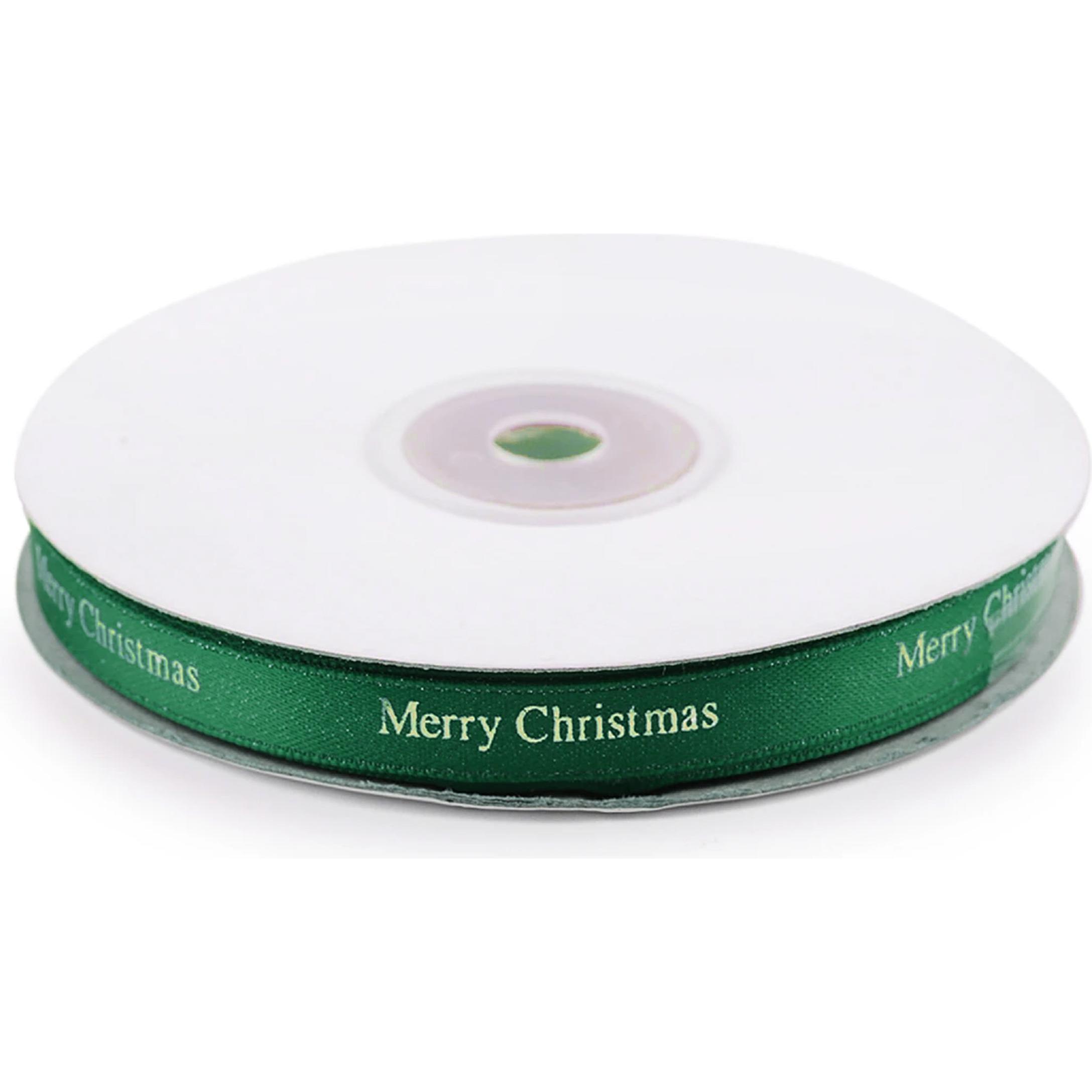 Oliver Weber Collection, Geschenkverpackung, Weihnachten Satinband Merry Christmas Breite 9 mm 430699b (Geschenkband)