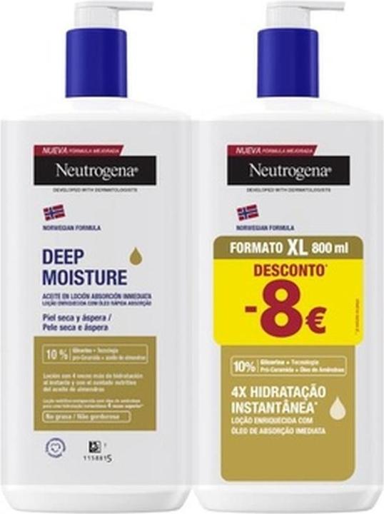Neutrogena Deep Hydration Lotion Oil 2x400ml Special Price (Körperlotion, 800 ml)