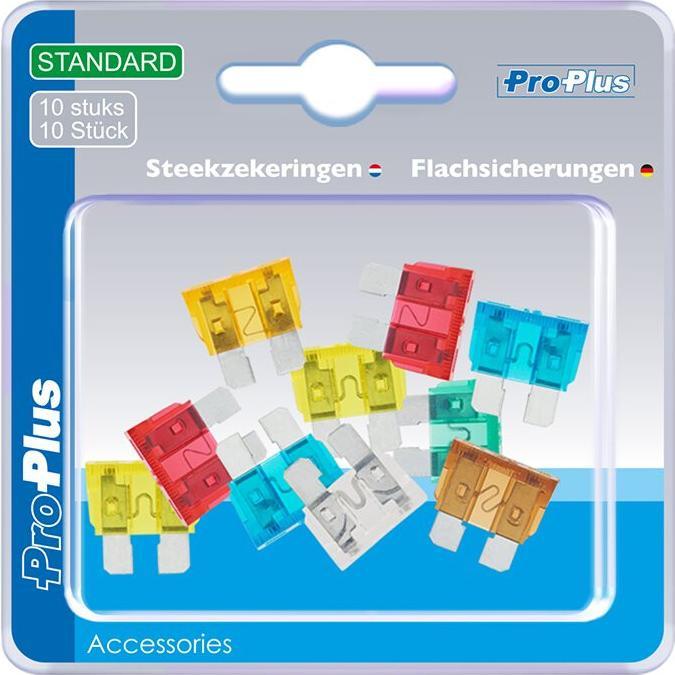 ProPlus Flachsicherungen Standard sortiert 10 Stück im Blister