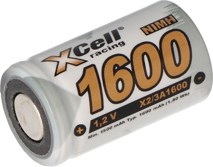 Produktbild AccuCell Akku 2/3A ohne Lötfahne (1 Stk., 1600 mAh, Akku)