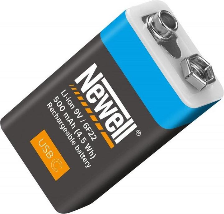 Produktbild Newell 9V USB-C 500mAh Akku (1 Stk., 9V Block, 500 mAh)