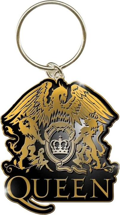 Actual product image Queen Crest Enamel Keyring