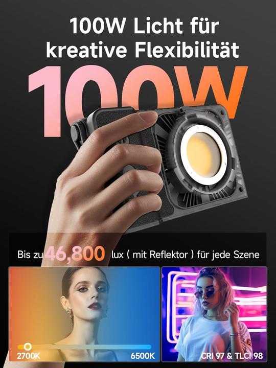 Image du produit Rollei LED-Kit | 100W | Bi-Color | LUX-Serie (éclairage de studio)