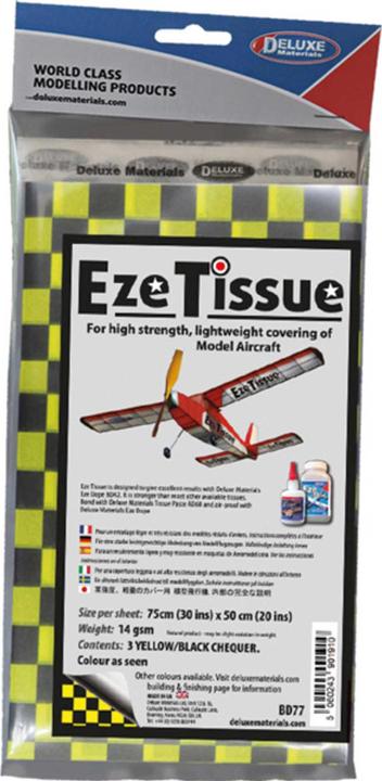 Deluxe Materials Eze Tissue (B/Y) Cheq (3 sheets)
