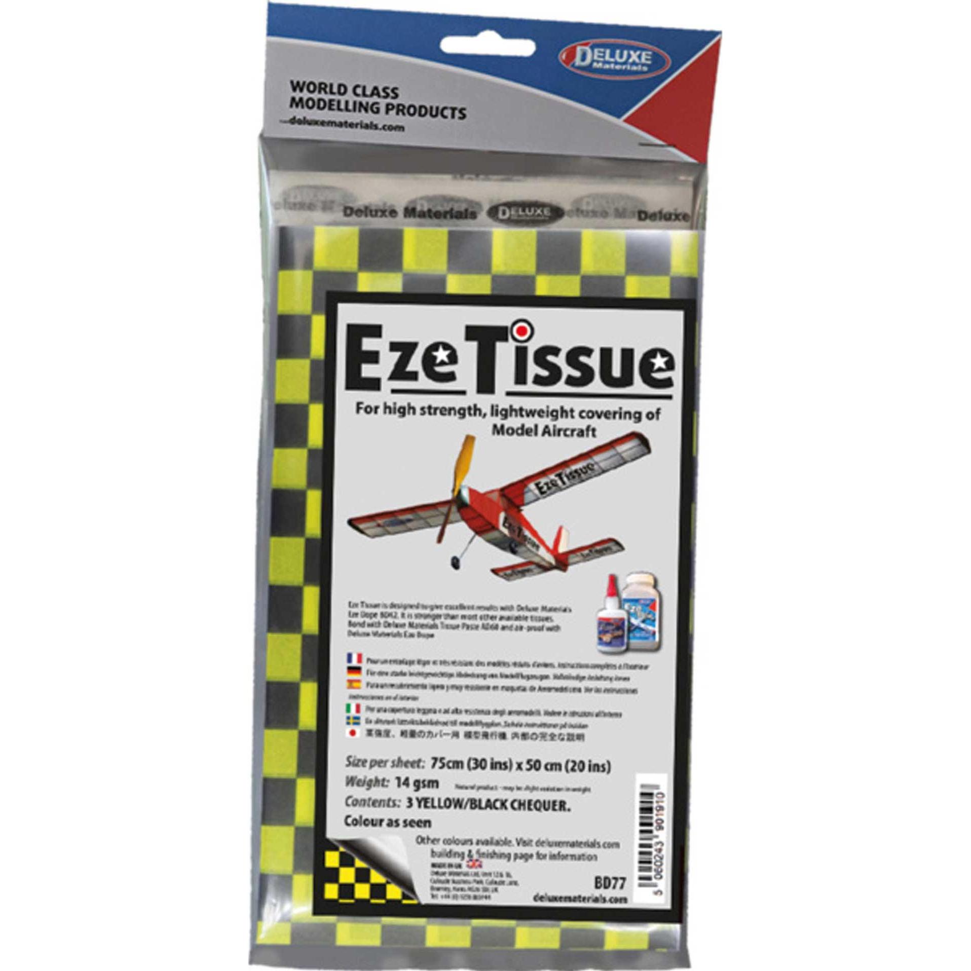 Deluxe Materials Eze Tissue (B/Y) Cheq (3 fogli)