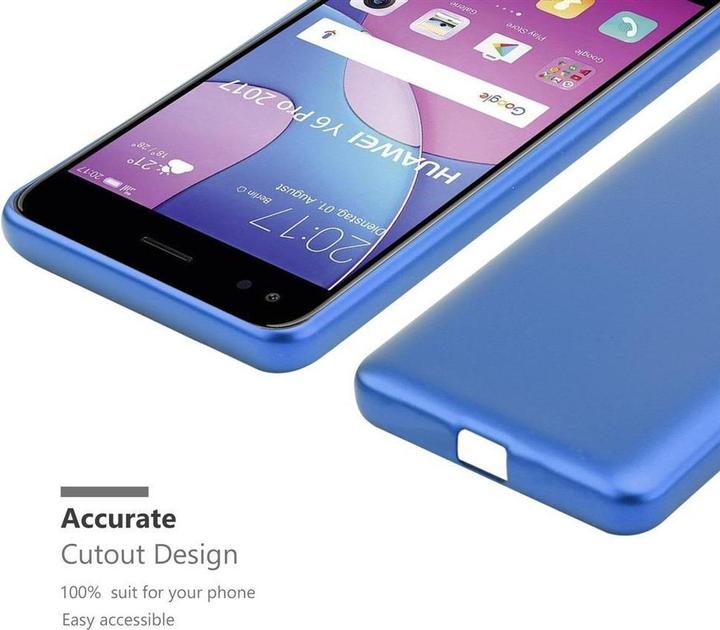 Actual product image Cadorabo TPU Matt Metallic Cover (Huawei Y6 Pro (2017))