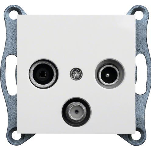 Thumbnail - Hager WL3110 (Antennendose), SAT Zubehör, Weiss