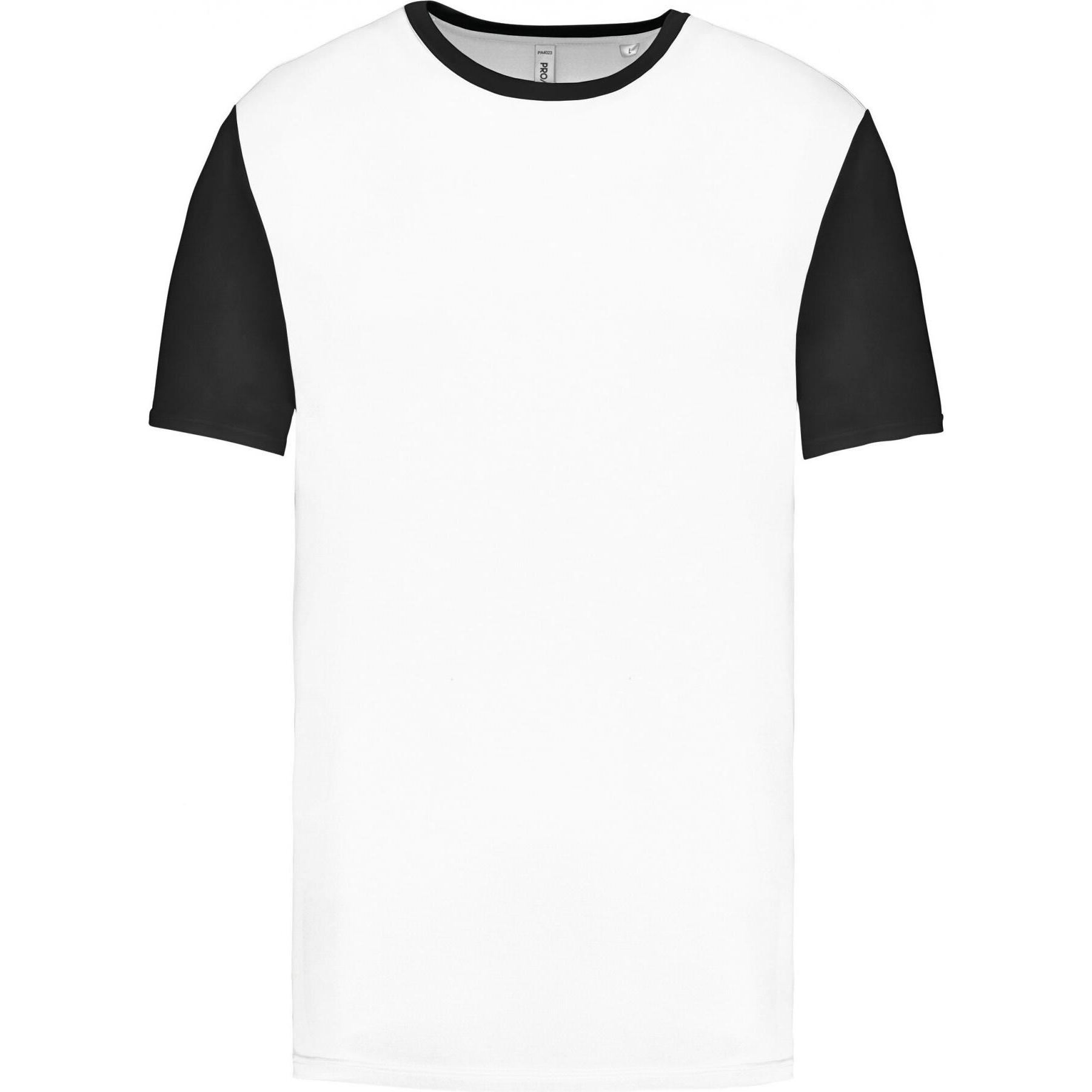 Proact, Herren, Sportshirt, Zweifarbiges Trikot (XXL), Weiss, Schwarz, XXL