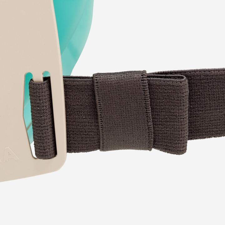 Produktbild Subea Schnorchelmaske Tauchen Damen/Herren - Easybreath 900 beige/grün