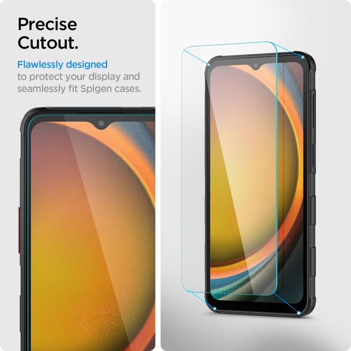 Image du produit Spigen - Glas.tR Slim (2 pack) - Samsung Galaxy Xcover7 / Xcover7 Pro - Clear (2 pcs, Samsung Galaxy Xcover 7, Samsung Galaxy XCover7 Pro)