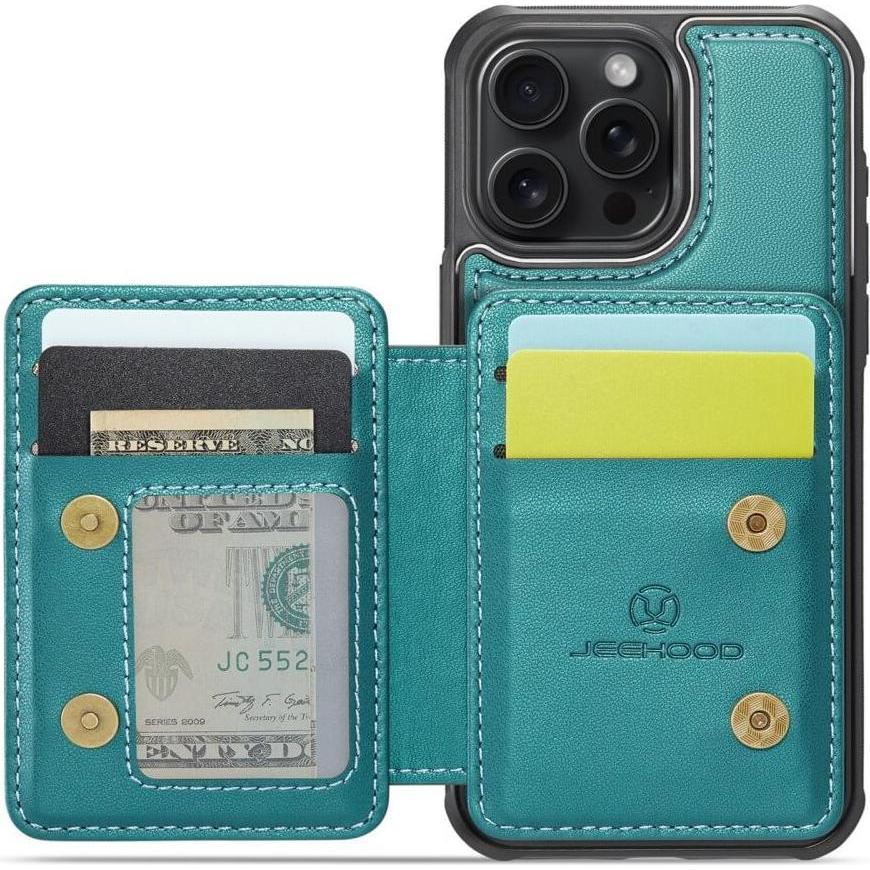 Cover-Discount iPhone 16 Pro Max - 2-in-1 Backcover mit Kreditkarten-Etui (Apple iPhone 16 Pro Max), Smartphone Hülle, G...