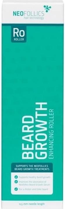 Actual product image Neofollics Beard Growth Stimulating Roller with 540 0.5mm Microscopic Needles