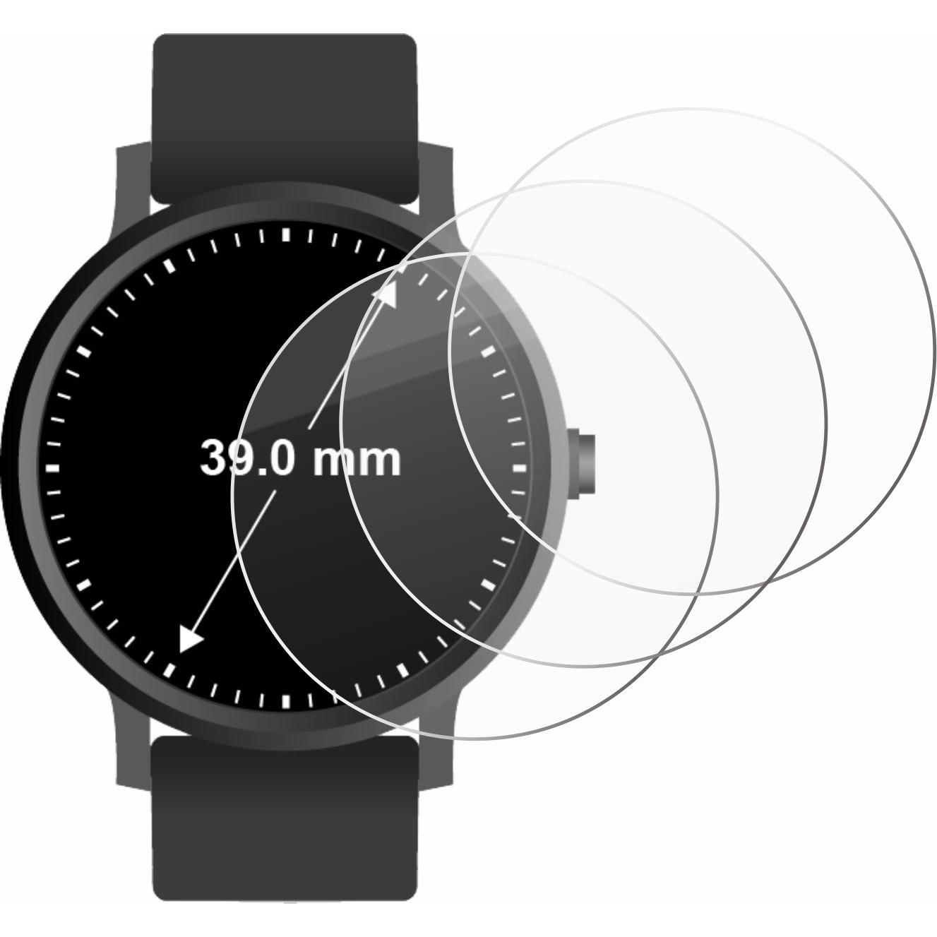 Thumbnail - Savvies Panzerglas Hartglas Displayschutz, Smartwatch Schutzfolie, Transparent