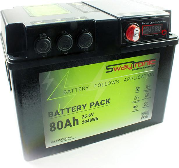 Immagine prodotto Swaytronic Pacco batteria 80Ah 25.6V (25.60 V, 80 Ah)