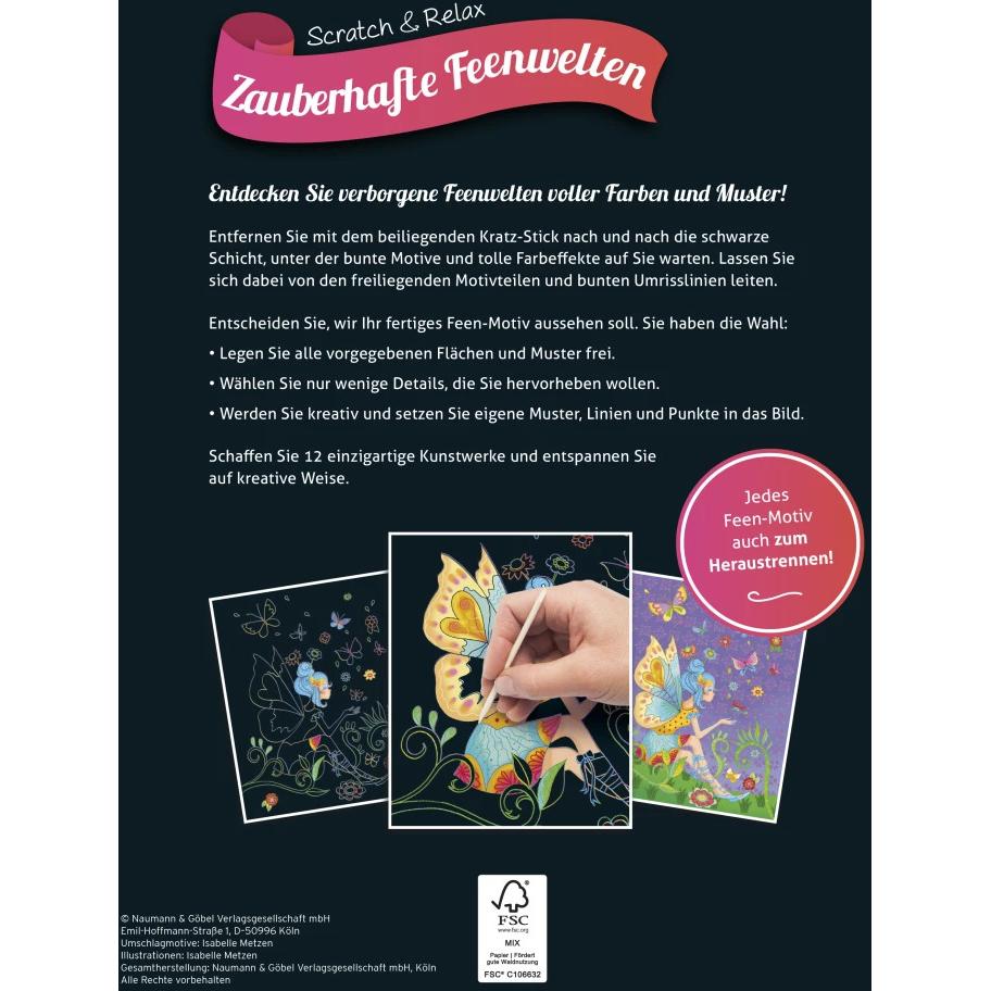 Thumbnail - Zauberhafte Feenwelten - Kratzbuch für Kinder ab 6 Jahren, Kinderbücher