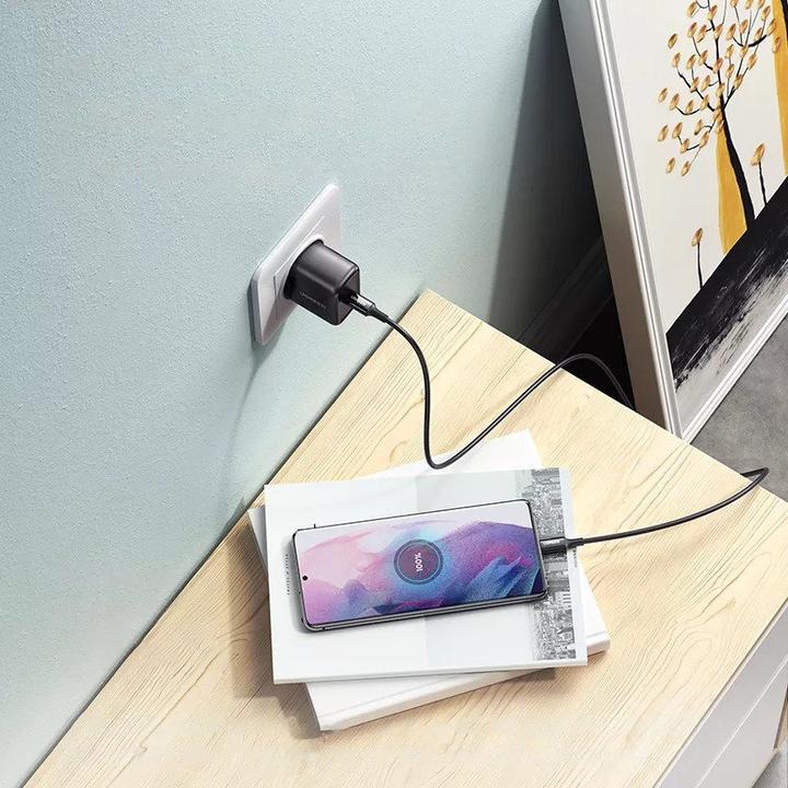 Productafbeelding Ugreen Wandoplader CD250, 25W, USB-C (zwart) + USB-C naar USB-C kabel, 2m (zwart) (25 W)