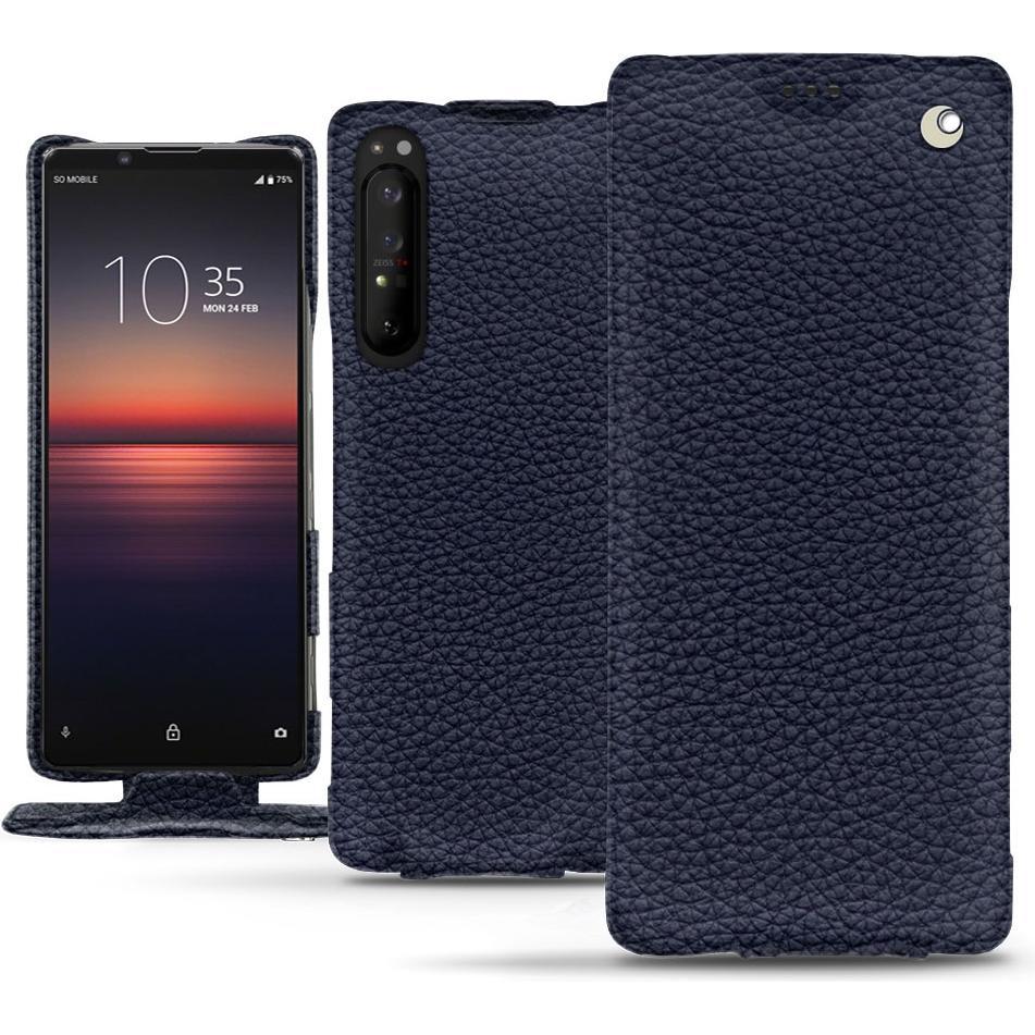 Thumbnail - Noreve Lederschutzhülle vertikal (Sony Xperia 1 II), Smartphone Hülle, Violett