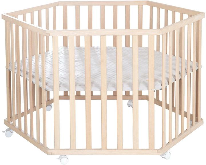 Roba Laufgitter Lil Planet Grau (Buche, Mischholz, 121 x 121 x 72 cm)