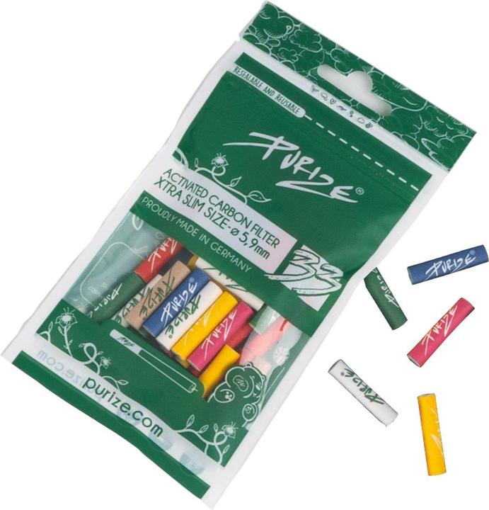 Purize Xtra Slim Size Aktivkohlefilter Multicolors - 33 Stk