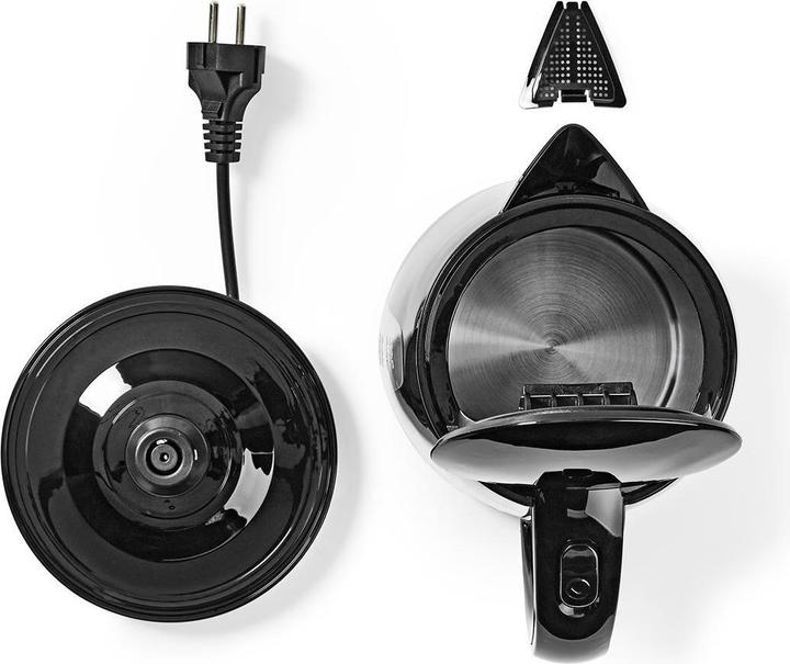 Actual product image Nedis Kettle 1.7 l Plastic Rotates 360 degrees Concealed heating element Strix® Controller Boil-D (1.70 l)