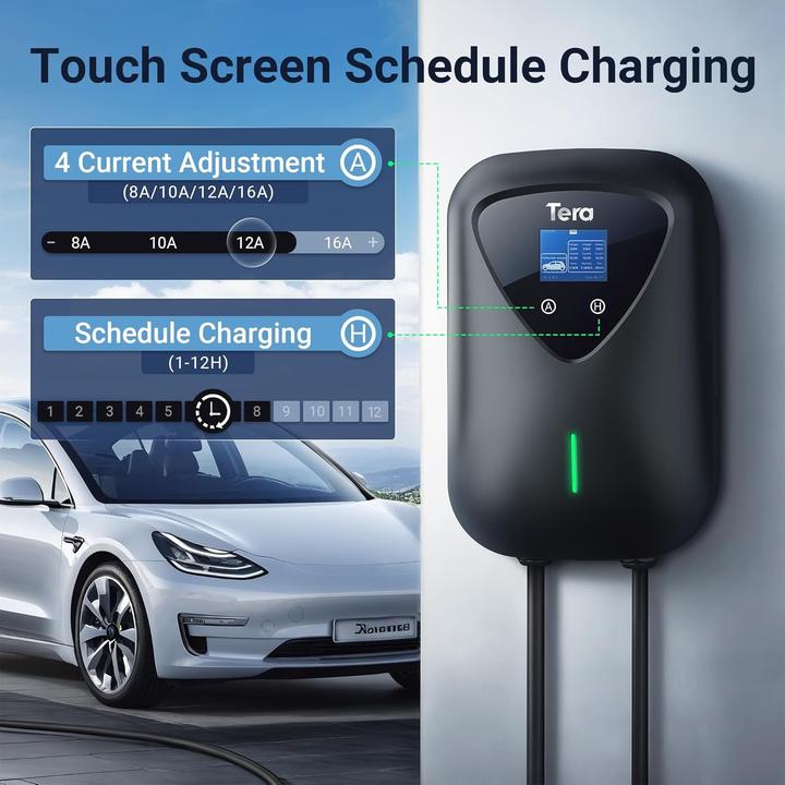 Actual product image Tera Stazione di Ricarica per Veicoli Elettrici (Type 2, 11 kW, 16 A)