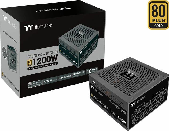 Image du produit Thermaltake Toughpower GF A3 1200W 80+ Gold pour Gen 5 (1200 W)
