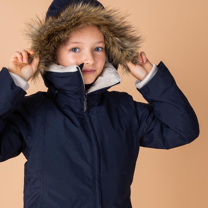 Immagine prodotto Fouganza Giacca da equitazione invernale 500 impermeabile e calda per bambini blu navy (140)